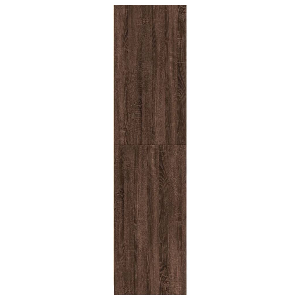 Garde-robe chêne marron 80x50x200 cm bois d'ingénierie Armoires vidaXL   