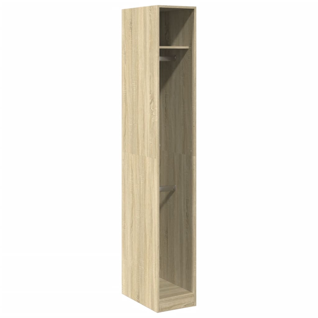 Garde-robe chêne sonoma 30x50x200 cm bois d'ingénierie Armoires vidaXL   