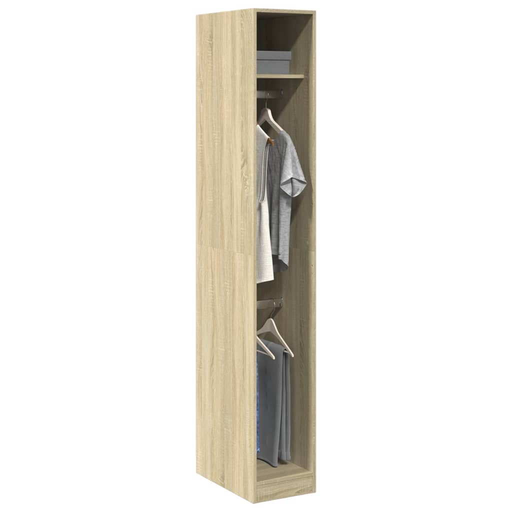 Garde-robe chêne sonoma 30x50x200 cm bois d'ingénierie Armoires vidaXL   