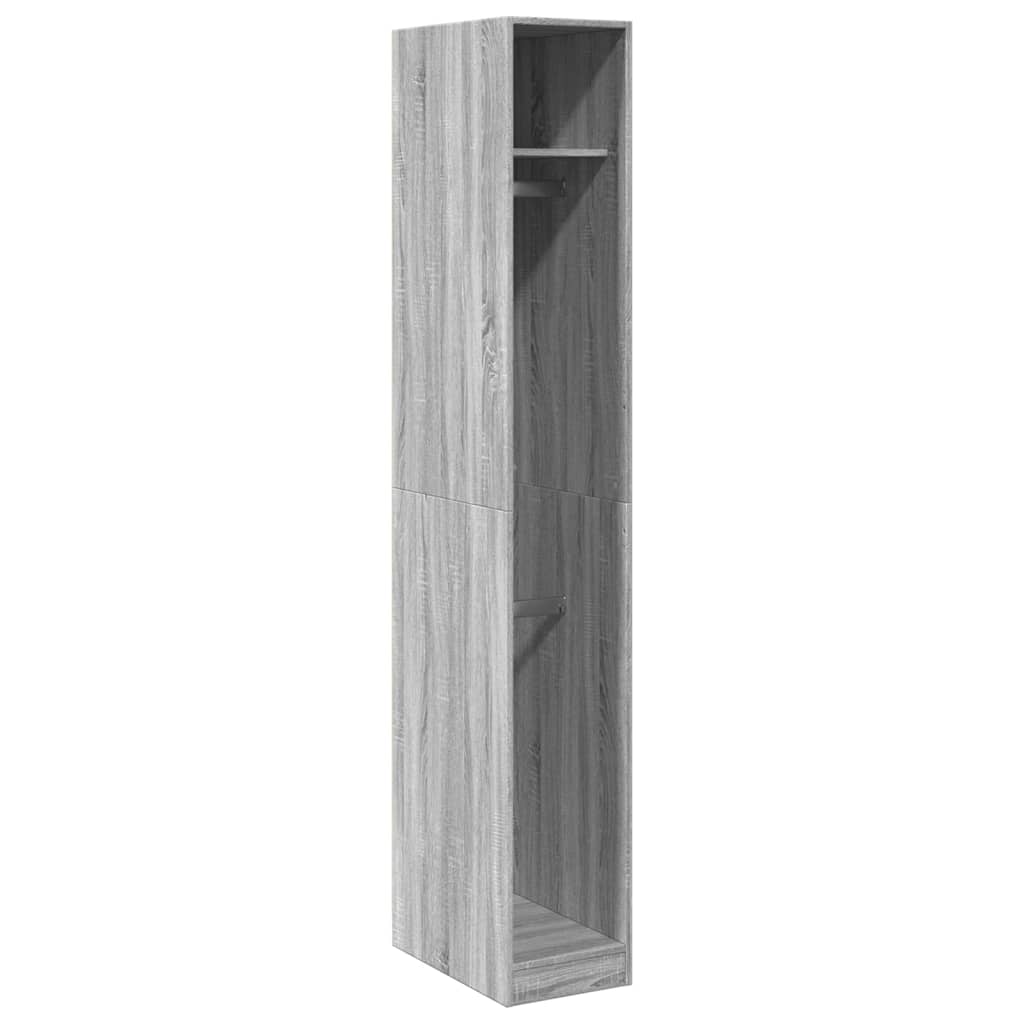 Garde-robe sonoma gris 30x50x200 cm bois d'ingénierie Armoires vidaXL   