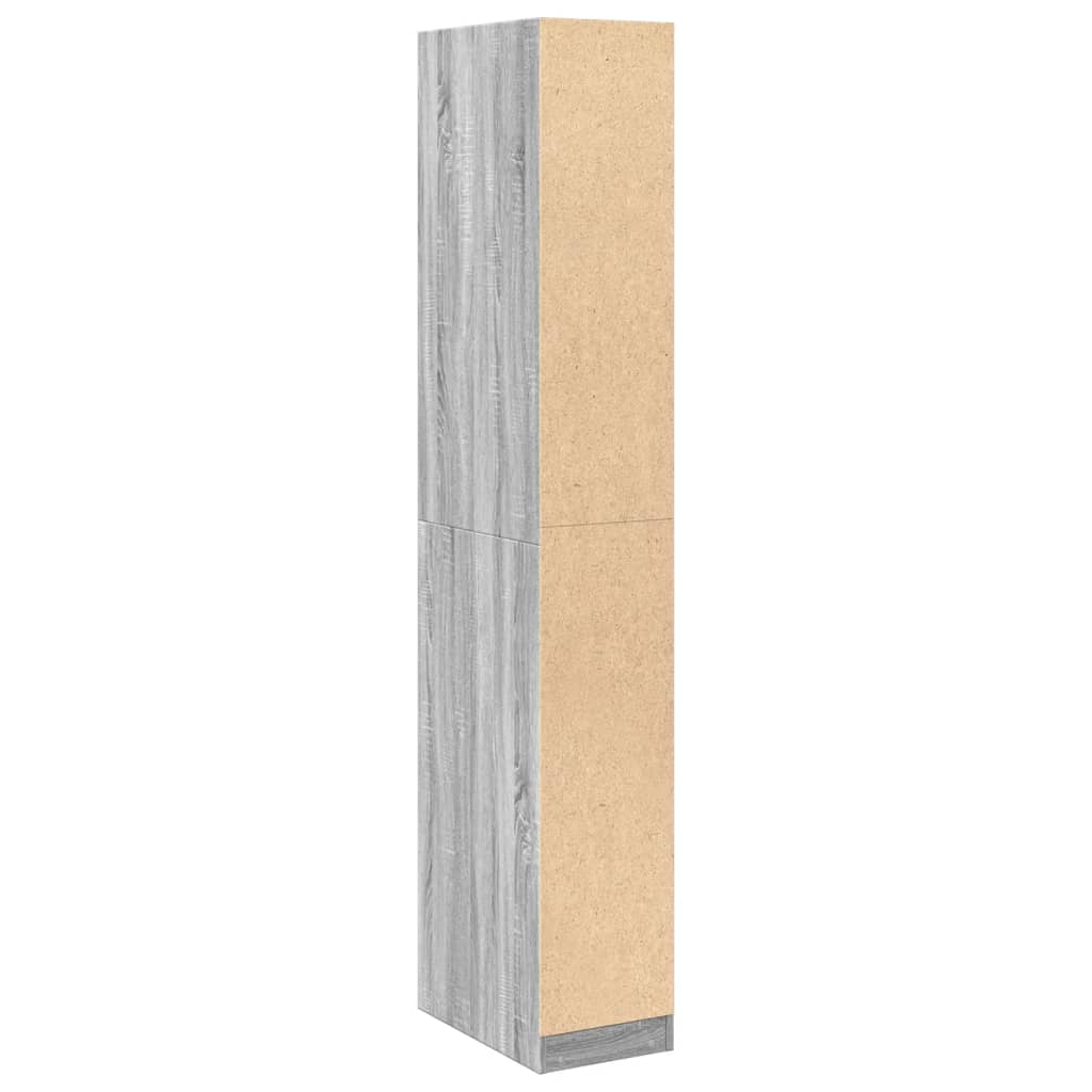 Garde-robe sonoma gris 30x50x200 cm bois d'ingénierie Armoires vidaXL   