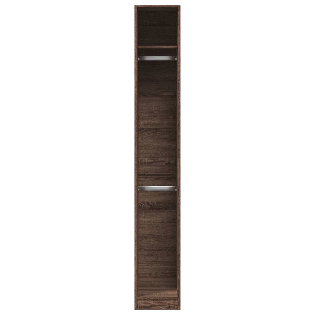 Garde-robe chêne marron 30x50x200 cm bois d'ingénierie Armoires vidaXL   