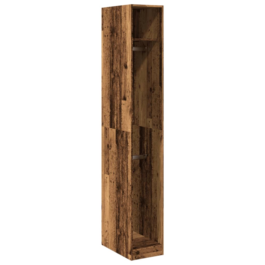 Garde-robe vieux bois 30x50x200 cm bois d'ingénierie Armoires vidaXL   