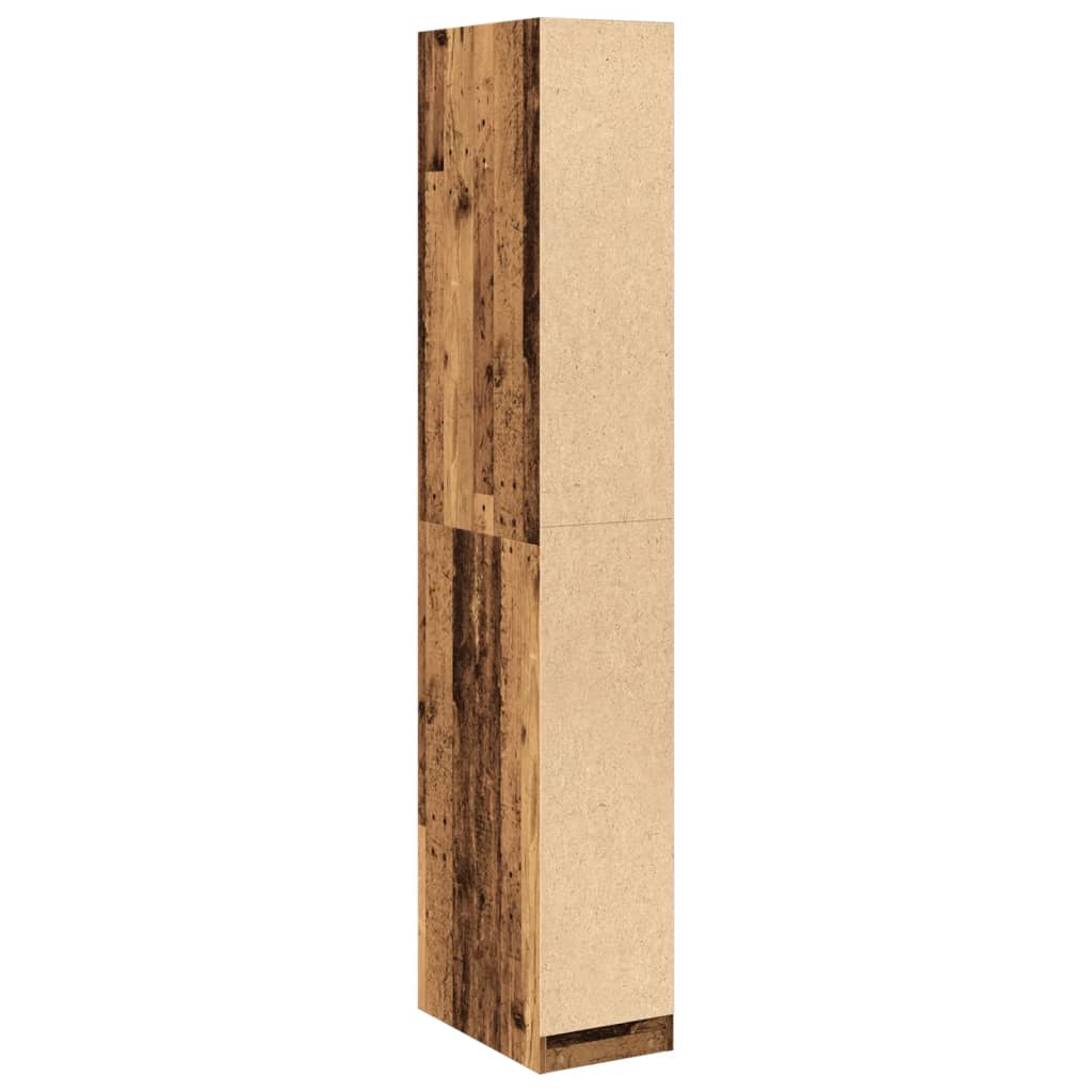 Garde-robe vieux bois 30x50x200 cm bois d'ingénierie Armoires vidaXL   