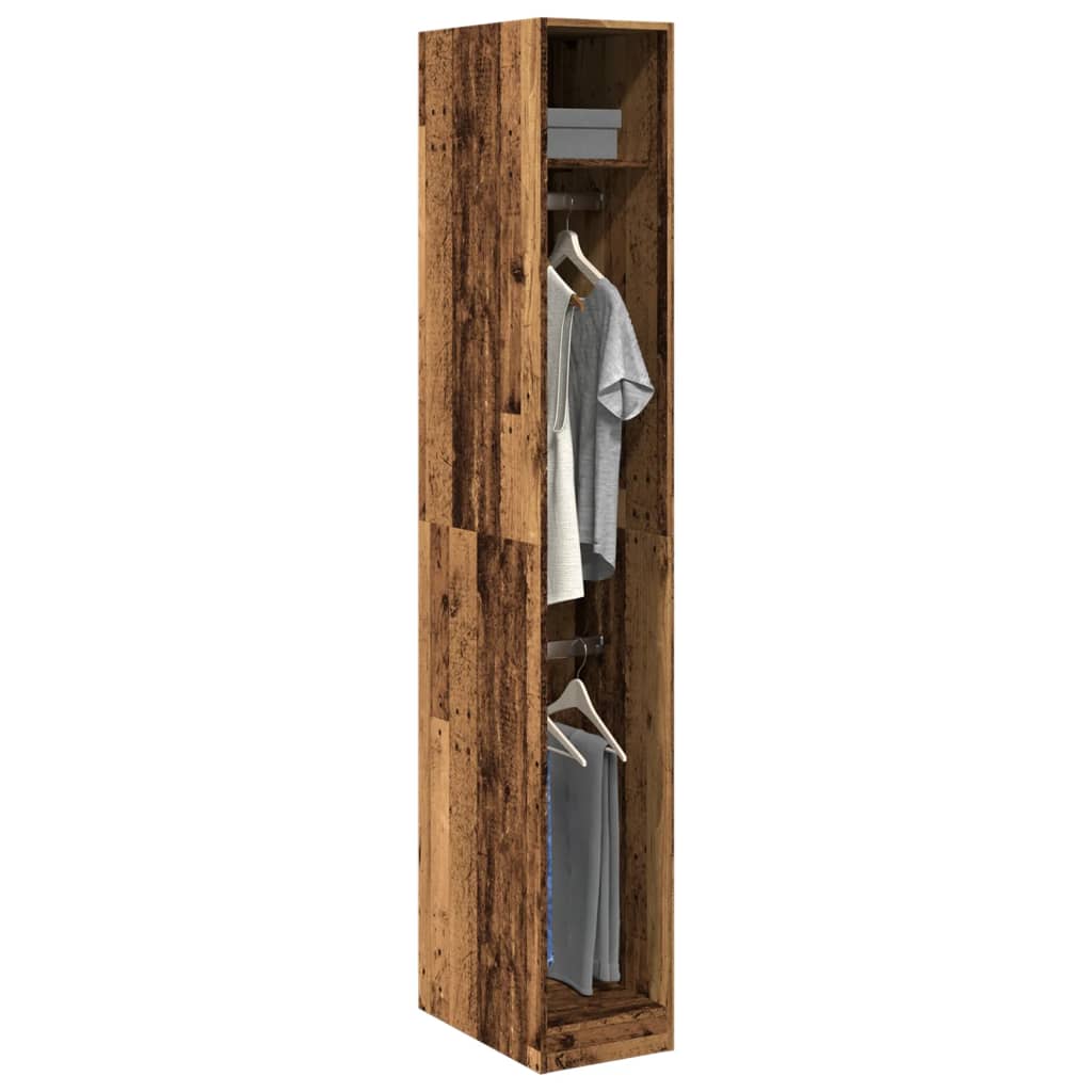 Garde-robe vieux bois 30x50x200 cm bois d'ingénierie Armoires vidaXL   