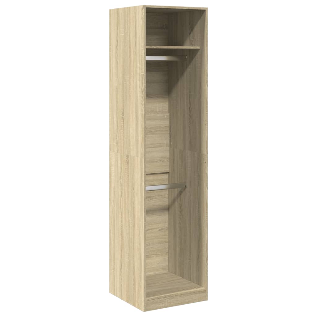 Garde-robe Chêne sonoma 50x50x200 cm Bois d'ingénierie Armoires vidaXL   