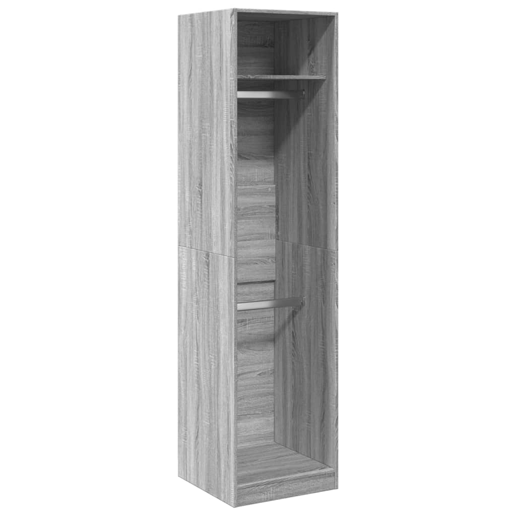 Garde-robe gris sonoma 50x50x200 cm bois d'ingénierie Armoires vidaXL   