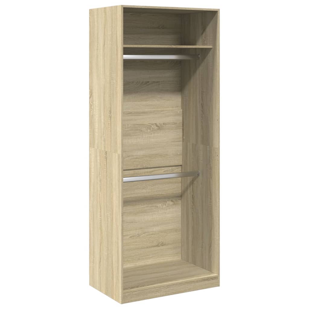 Garde-robe chêne sonoma 80x50x200 cm bois d'ingénierie Armoires vidaXL   