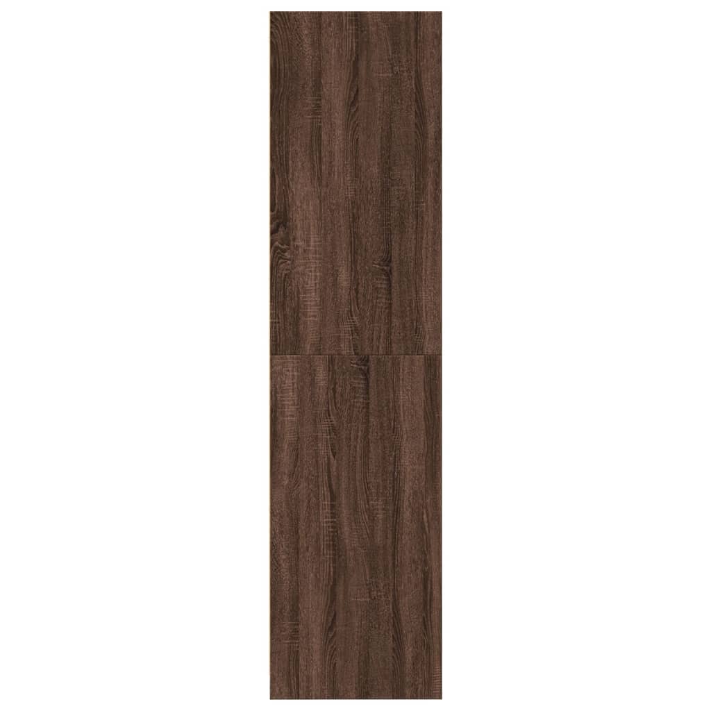 Garde-robe chêne marron 80x50x200 cm bois d'ingénierie Armoires vidaXL   