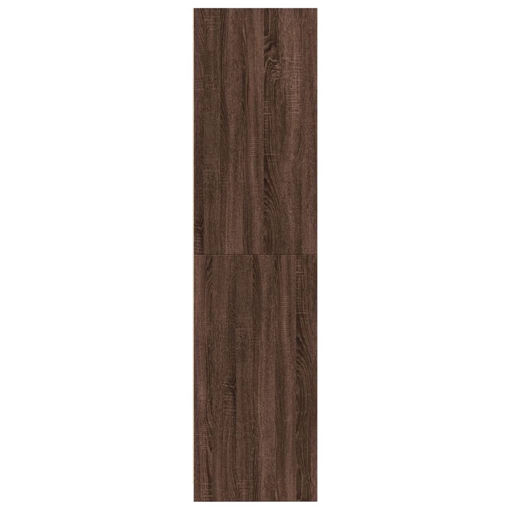 Garde-robe chêne marron 100x50x200 cm bois d'ingénierie Armoires vidaXL   