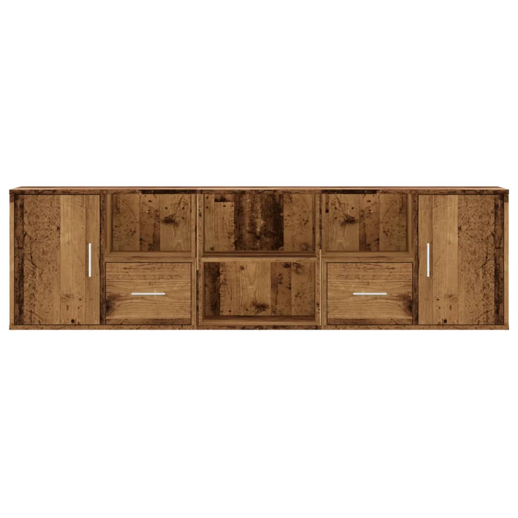 Armoire d'angle vieux bois 160x40x45 cm bois d'ingénierie Armoires & meubles de rangement vidaXL   