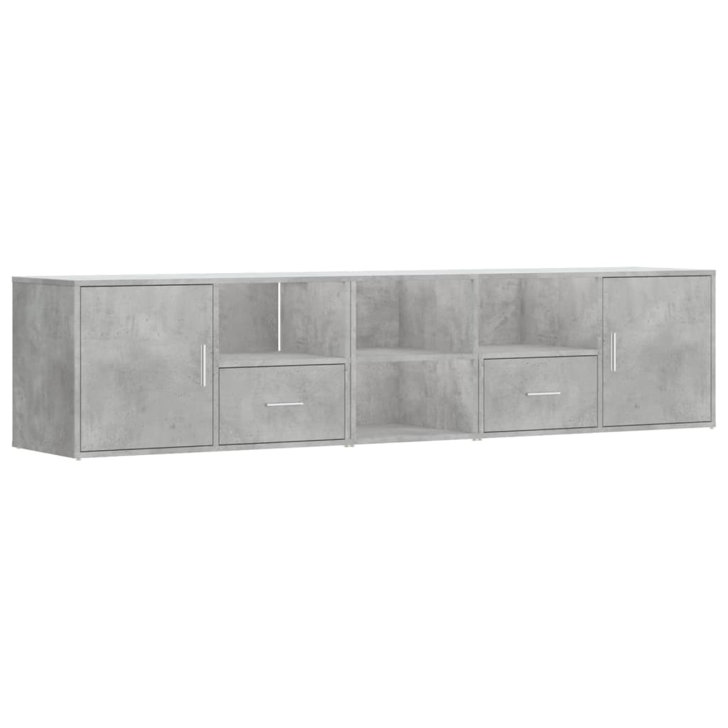 Armoire d'angle gris béton 200x40x45 cm bois d’ingénierie Armoires & meubles de rangement vidaXL   