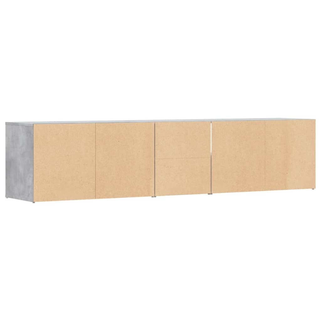 Armoire d'angle gris béton 200x40x45 cm bois d’ingénierie Armoires & meubles de rangement vidaXL   