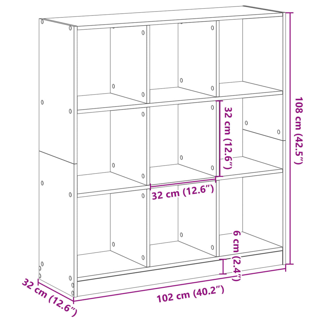 Image Bibliothèque blanc 102x32x108 cm bois d'ingénierie | Xios Store SNC vidaXL Xios Store SNC