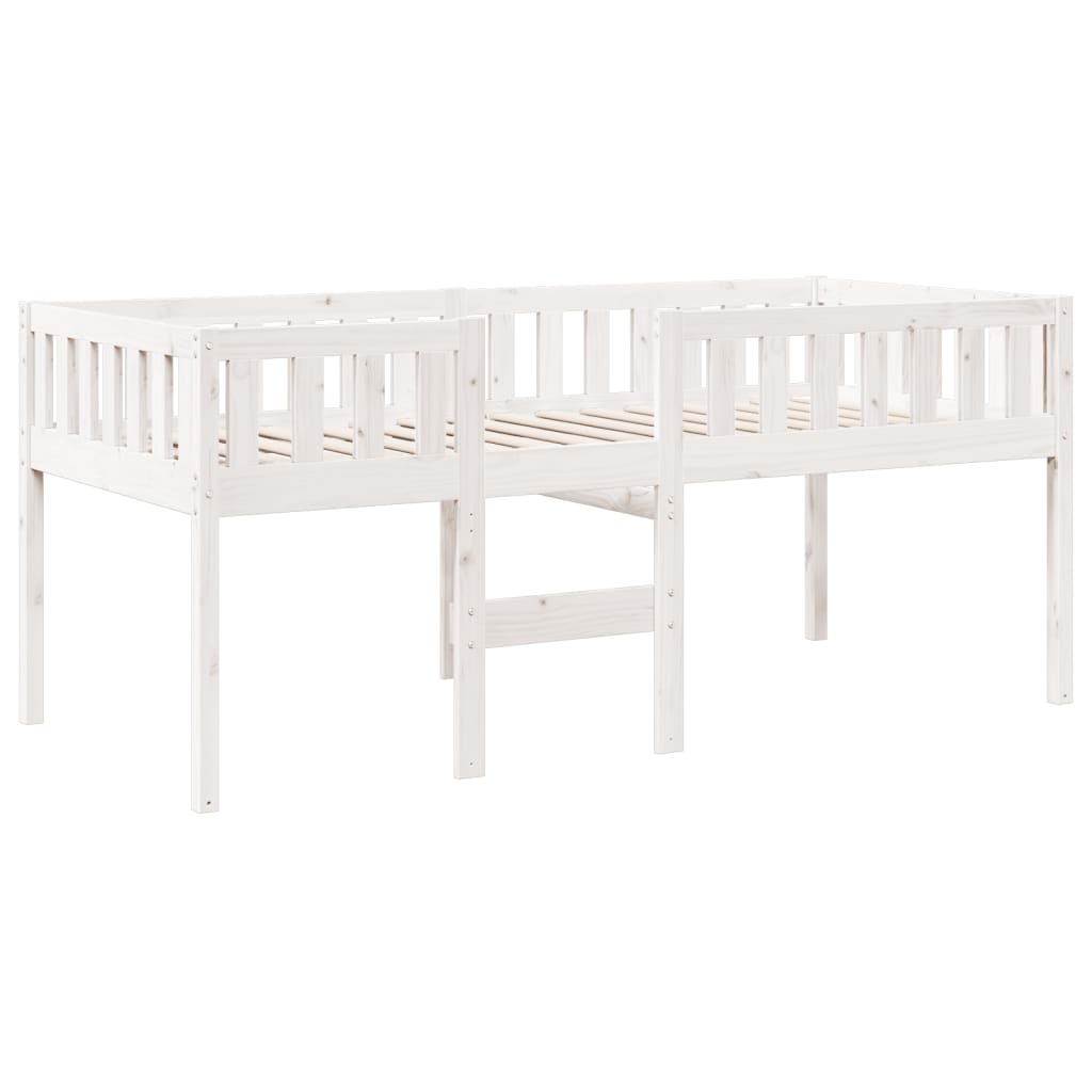 Lit pour enfants sans matelas blanc 80x200cm bois de pin massif Lits & cadres de lit vidaXL   