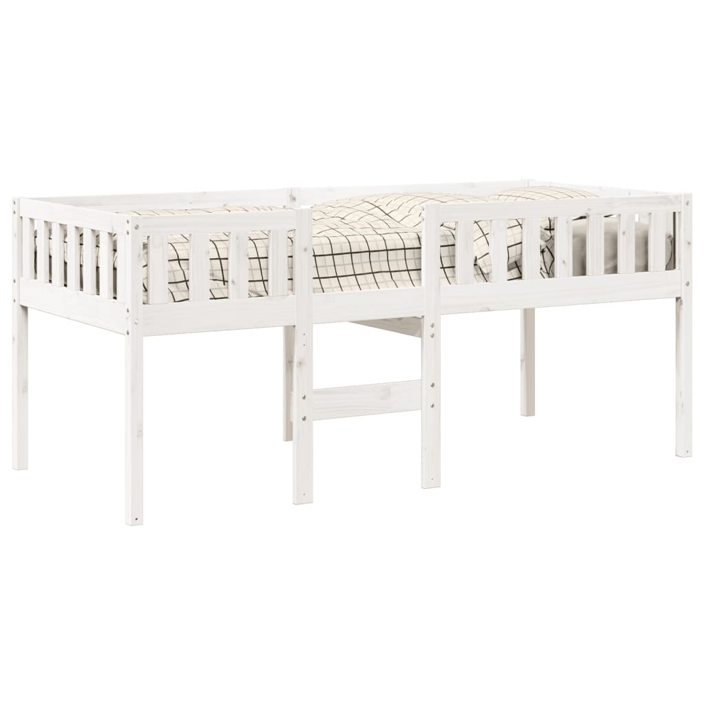 Lit pour enfants sans matelas blanc 80x200cm bois de pin massif Lits & cadres de lit vidaXL   