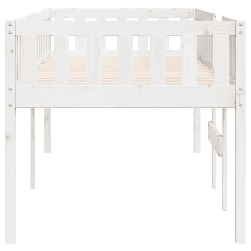 Lit pour enfants sans matelas blanc 80x200cm bois de pin massif Lits & cadres de lit vidaXL   