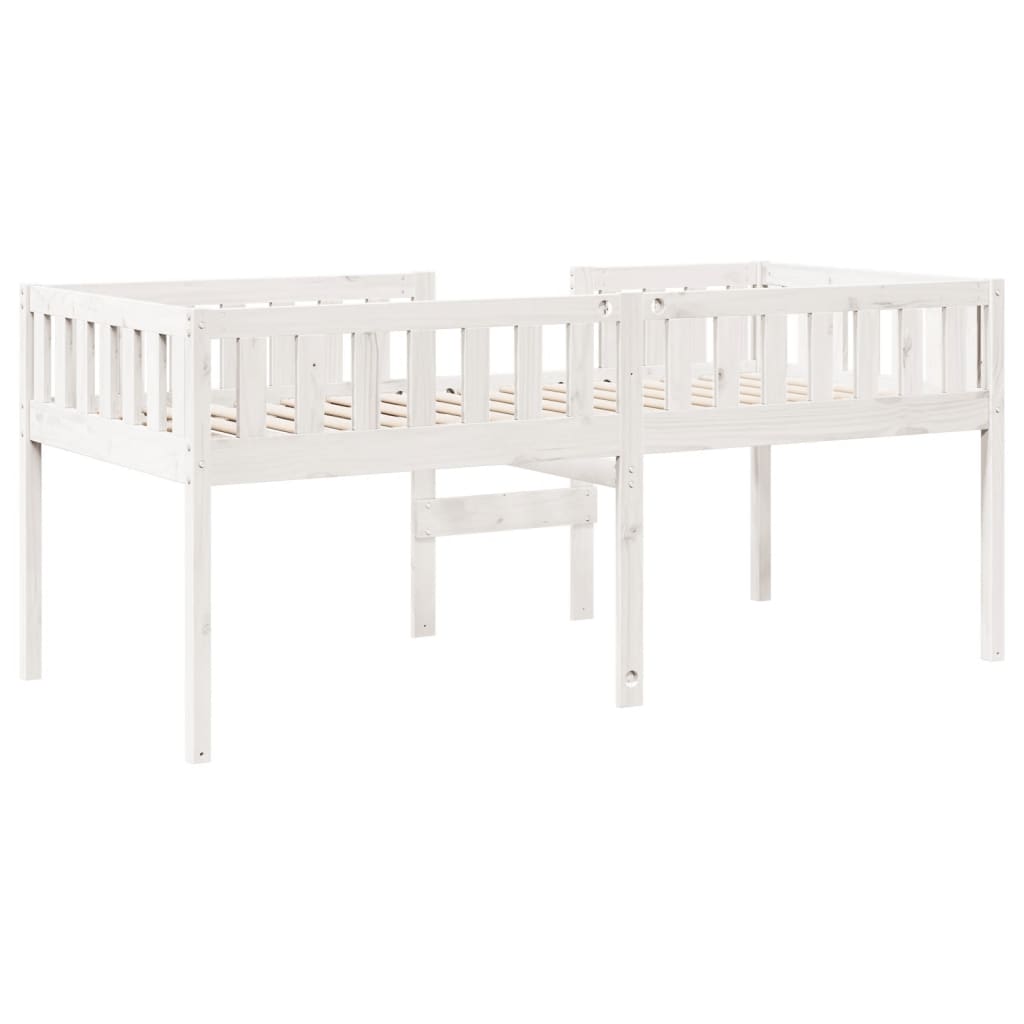 Lit pour enfants sans matelas blanc 80x200cm bois de pin massif Lits & cadres de lit vidaXL   