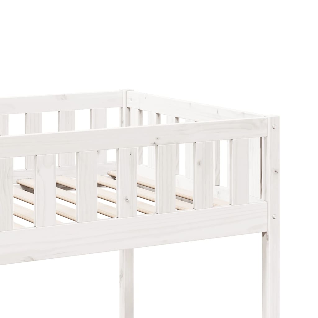 Lit pour enfants sans matelas blanc 80x200cm bois de pin massif Lits & cadres de lit vidaXL   