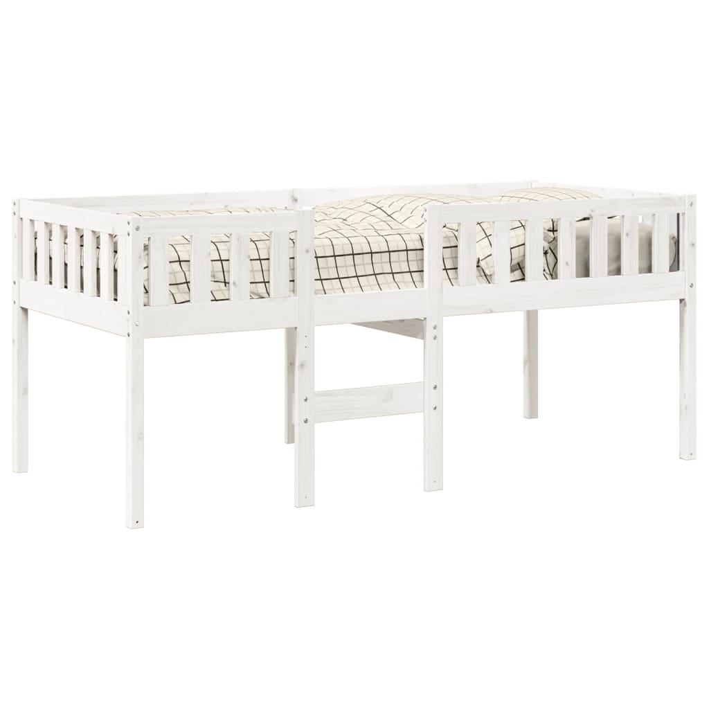 Lit pour enfants sans matelas blanc 90x190cm bois de pin massif Lits & cadres de lit vidaXL   