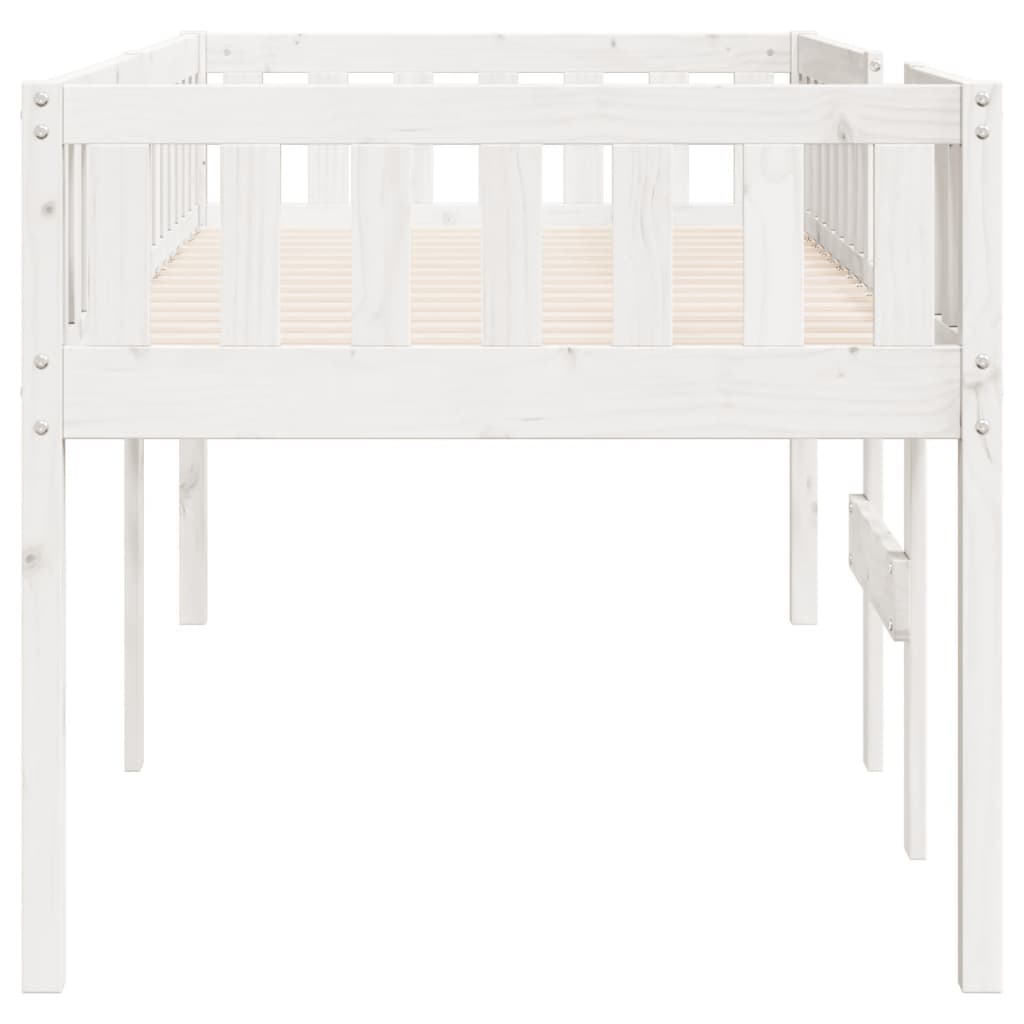 Lit pour enfants sans matelas blanc 90x190cm bois de pin massif Lits & cadres de lit vidaXL   