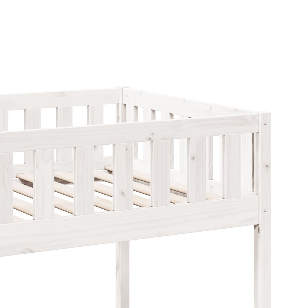 Lit pour enfants sans matelas blanc 90x190cm bois de pin massif Lits & cadres de lit vidaXL   