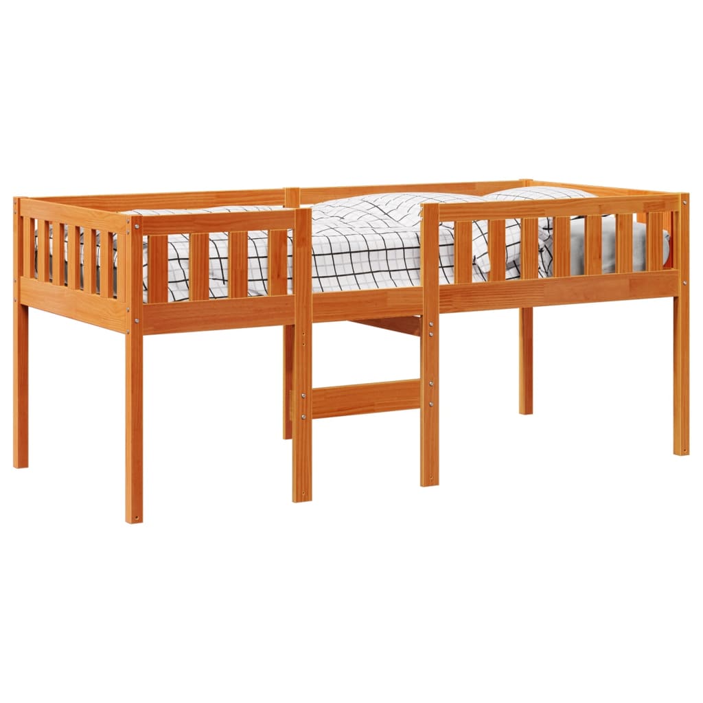 Lit pour enfants sans matelas cire marron 90x190 cm pin massif Lits & cadres de lit vidaXL   