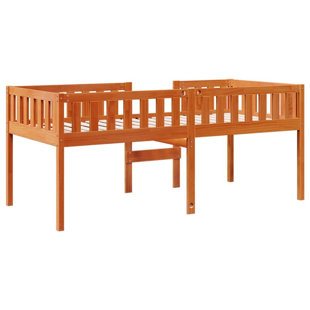 Lit pour enfants sans matelas cire marron 90x190 cm pin massif Lits & cadres de lit vidaXL   