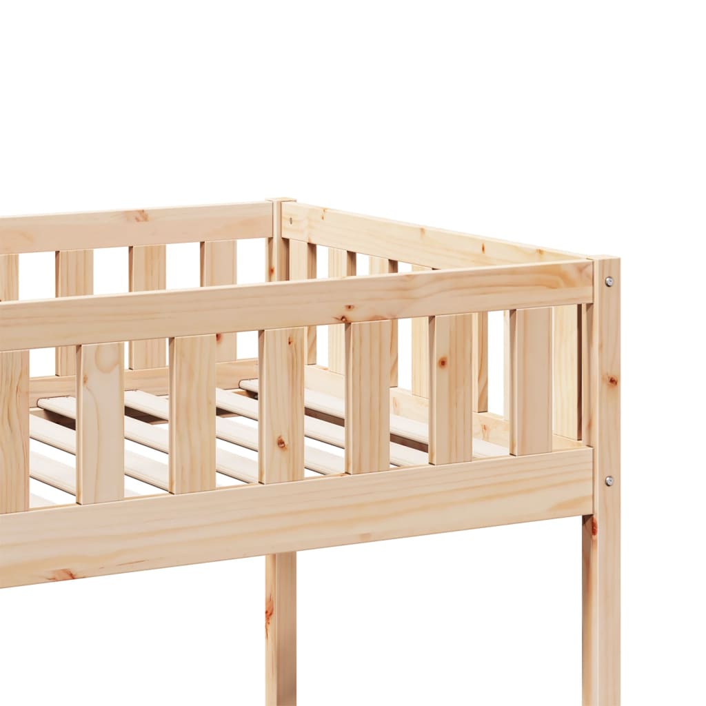 Lit pour enfants sans matelas 75x190 cm bois de pin massif Lits & cadres de lit vidaXL   