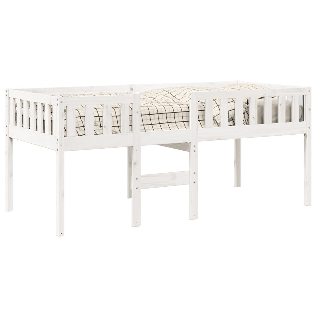 Lit pour enfants sans matelas blanc 75x190cm bois de pin massif Lits & cadres de lit vidaXL   