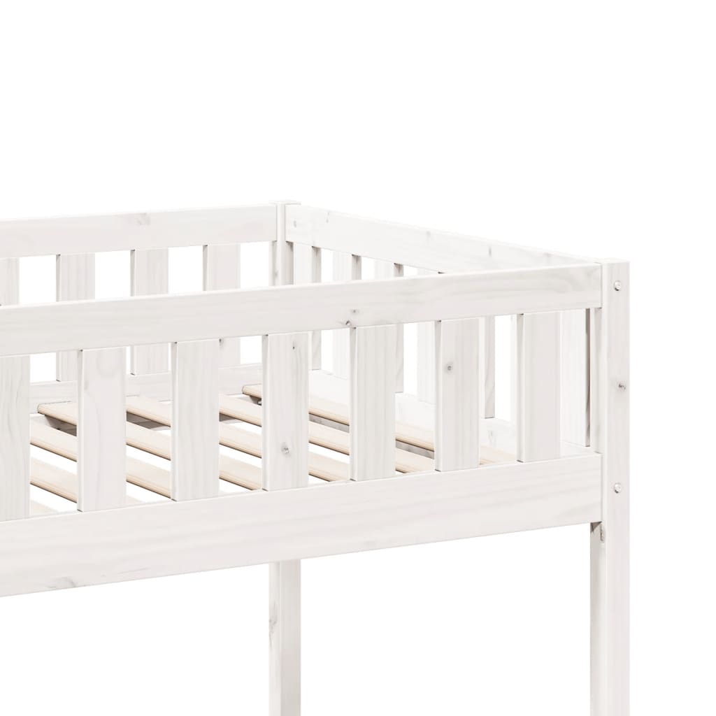 Lit pour enfants sans matelas blanc 75x190cm bois de pin massif Lits & cadres de lit vidaXL   