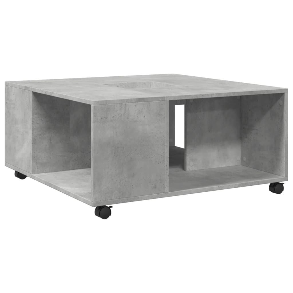 Table basse gris béton 80x80x40 cm bois d'ingénierie Tables basses vidaXL   