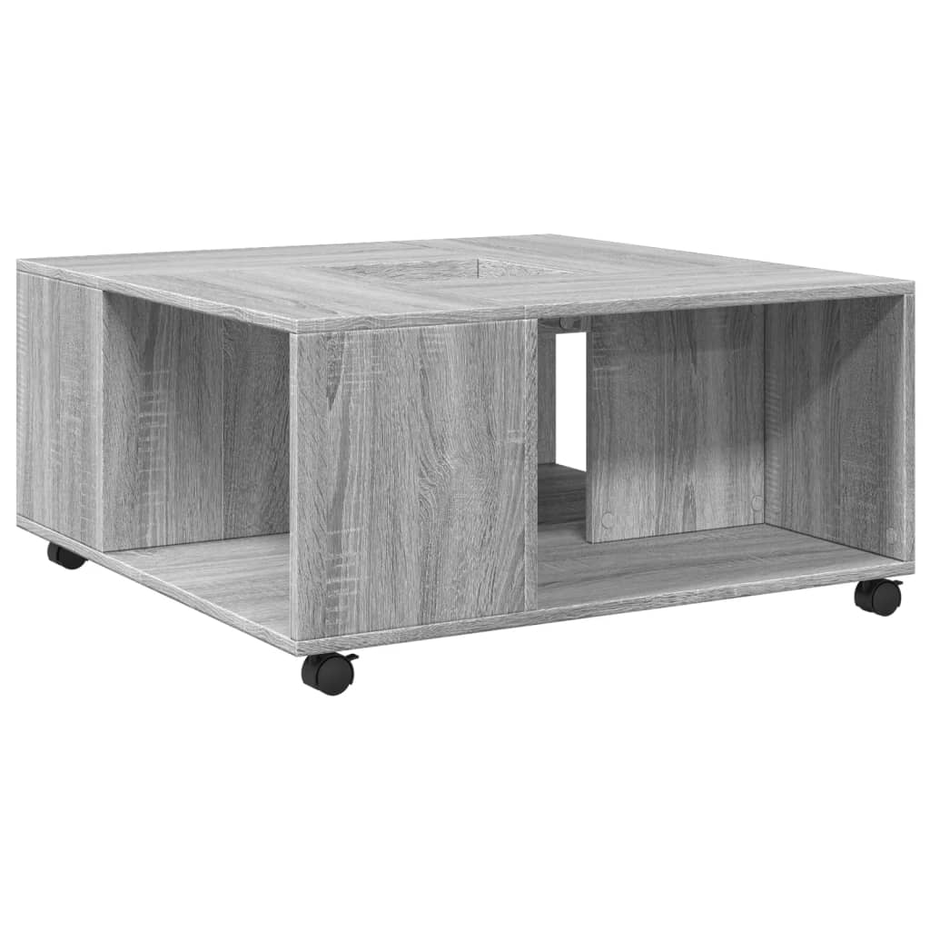 Table basse sonoma gris 80x80x40 cm bois d'ingénierie Tables basses vidaXL   