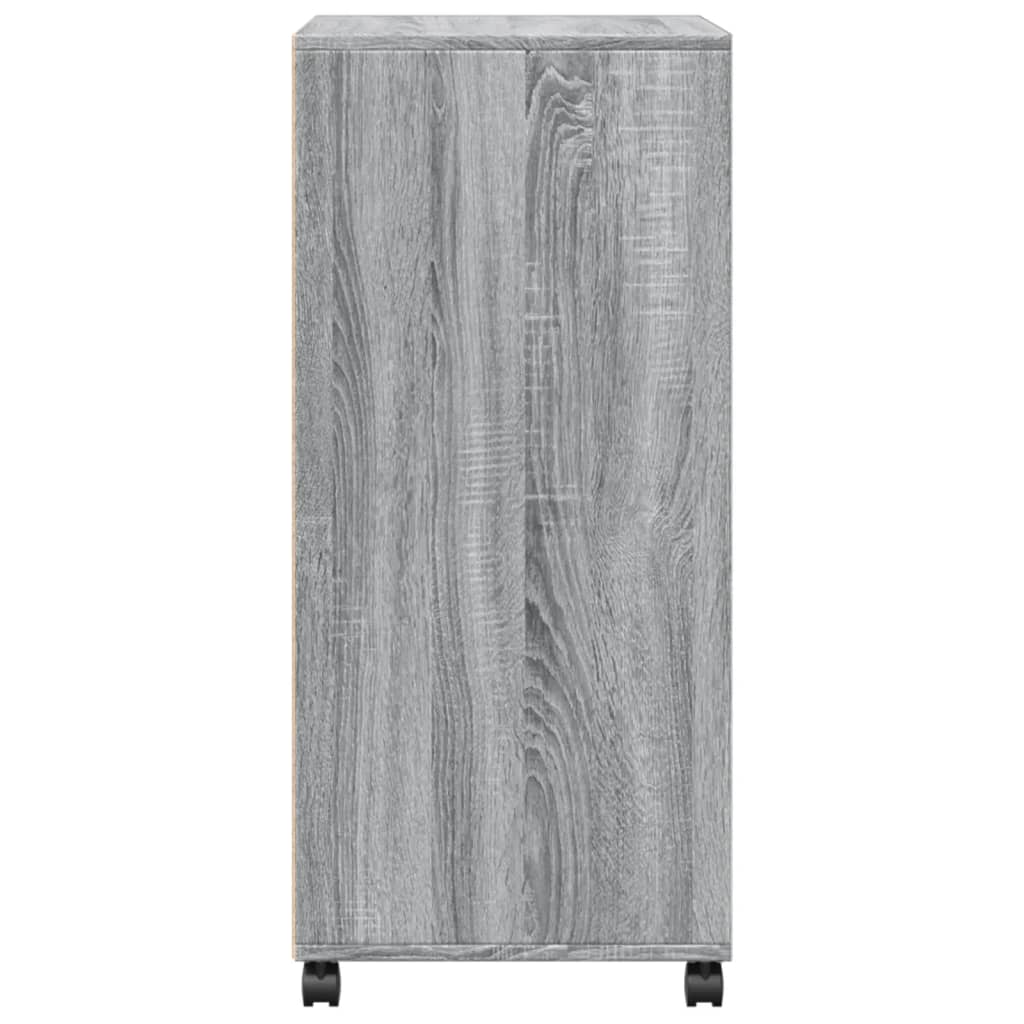 Armoire à roulettes sonoma gris 55x40x91 cm bois d'ingénierie Buffets & bahuts vidaXL   