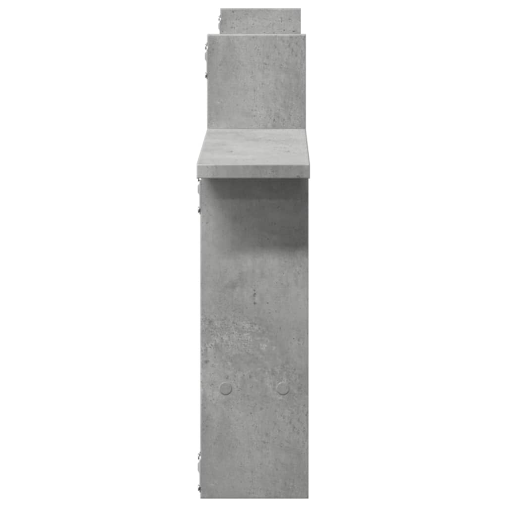 Étagères murales 2 pcs gris béton 50x12x50 cm bois d'ingénierie Étagères murales & corniches vidaXL   