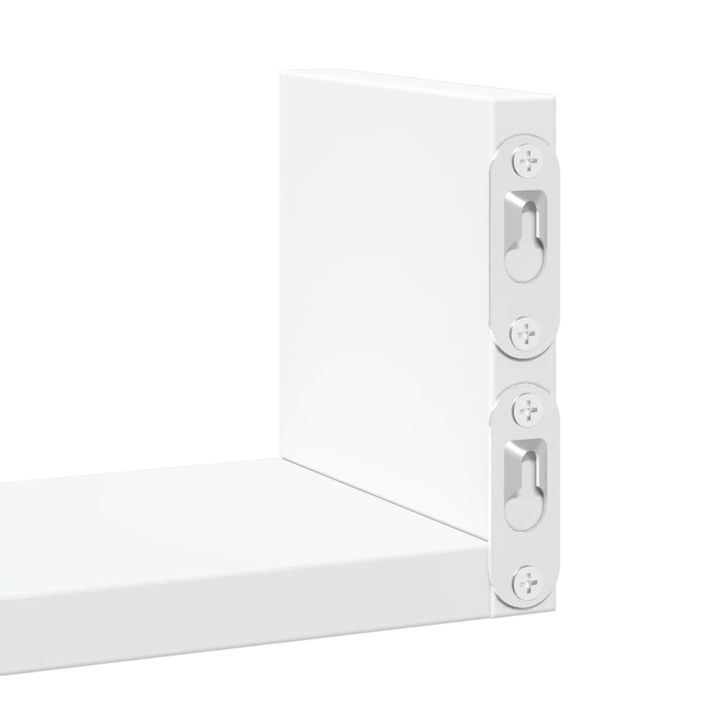 Étagères murales 3 pcs blanc bois d'ingénierie Étagères murales & corniches vidaXL   