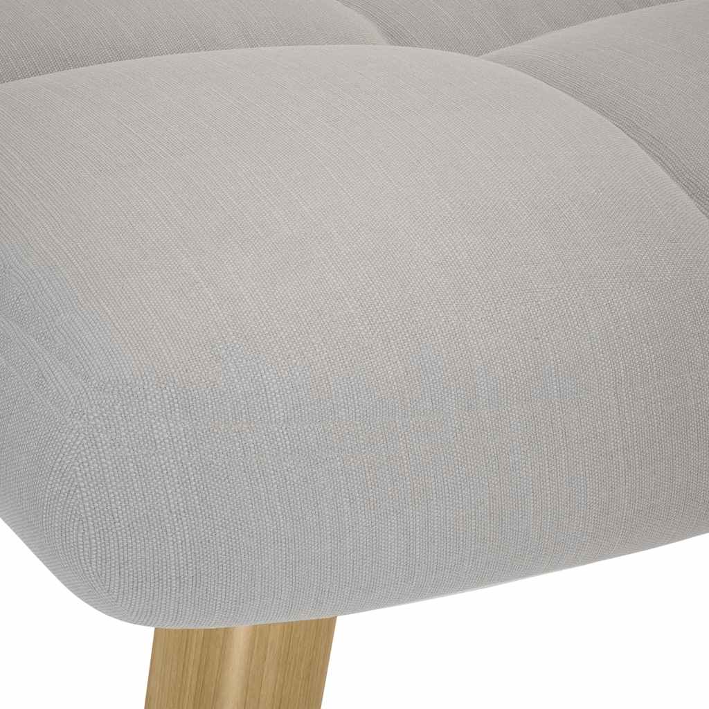 Chaise à bascule avec repose-pied gris nuage tissu Fauteuils à bascule vidaXL