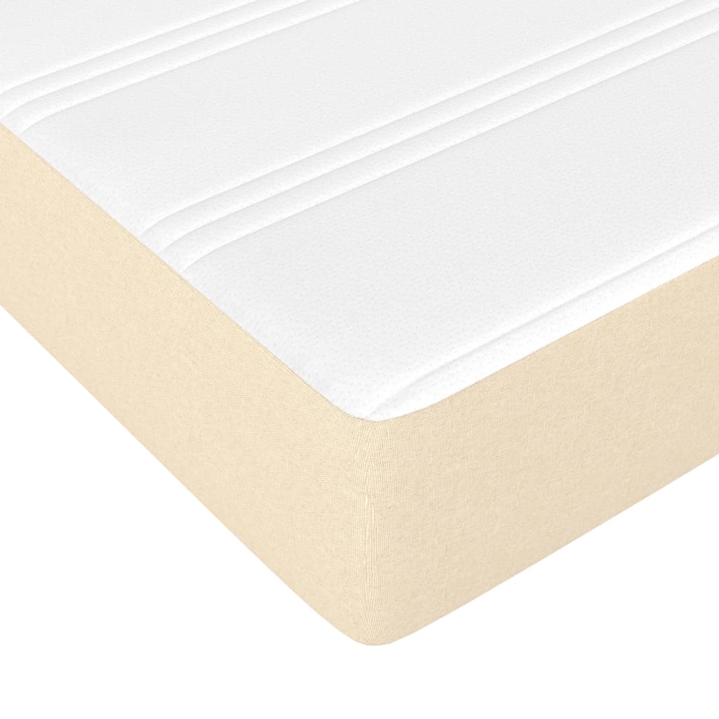 Matelas à ressorts ensachés pour enfants crème 80x160 cm tissu Matelas vidaXL   