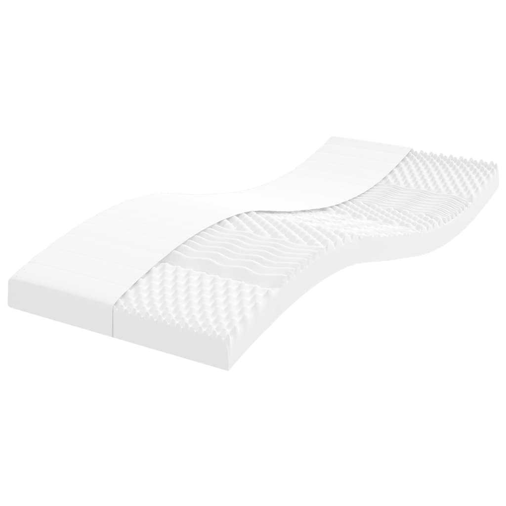 Matelas en mousse enfants blanc 80x160 cm 7 zones dureté 20 ILD Matelas vidaXL