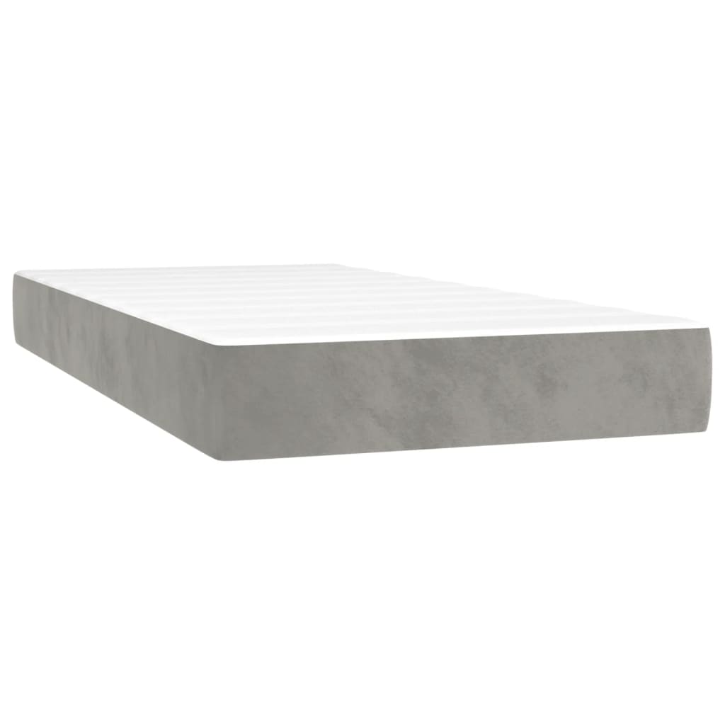 Matelas de lit à ressorts ensachés 80x210x20 cm velours Matelas vidaXL   