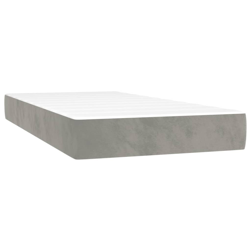 Matelas de lit à ressorts ensachés 90x210x20 cm velours Matelas vidaXL   