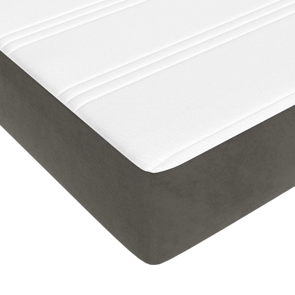 Matelas de lit à ressorts ensachés 140x210x20 cm velours Matelas vidaXL   