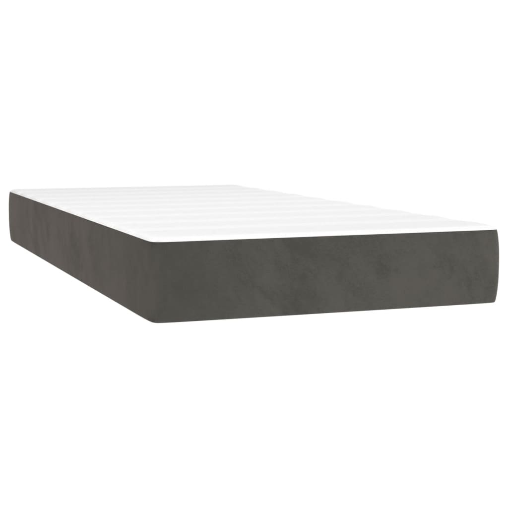 Matelas de lit à ressorts ensachés 80x220x20 cm velours Matelas vidaXL   