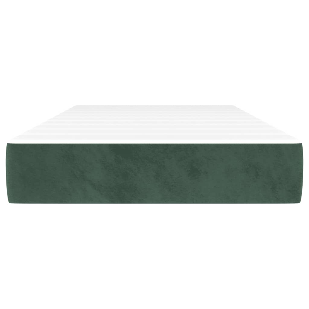 Matelas de lit à ressorts ensachés 100x220x20 cm velours Matelas vidaXL   