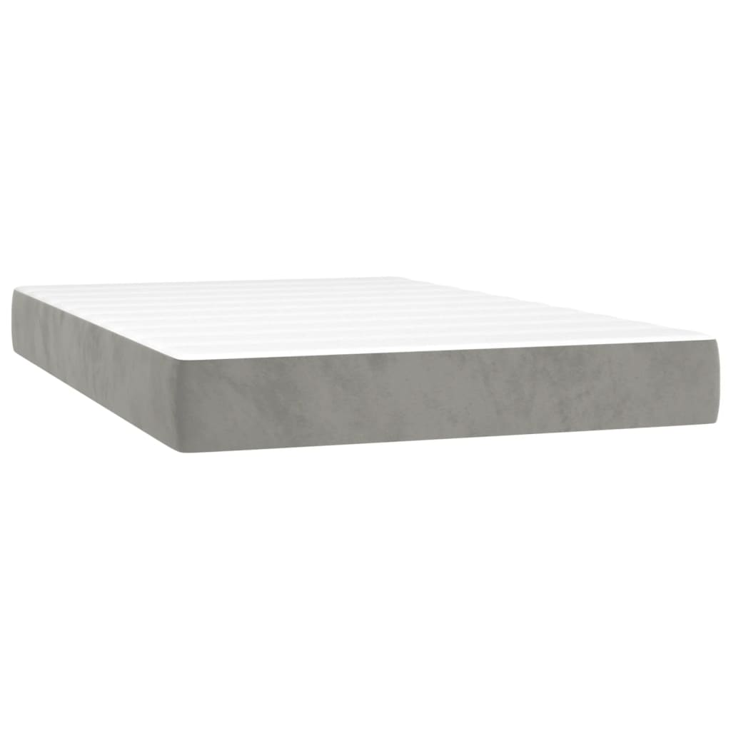 Matelas de lit à ressorts ensachés gris clair 120x220x20 cm Matelas vidaXL   