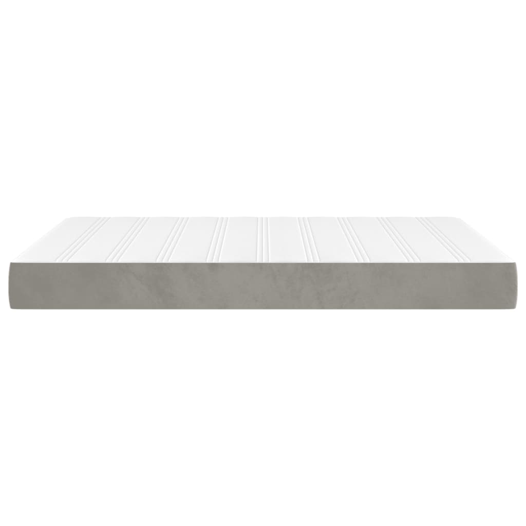 Matelas de lit à ressorts ensachés gris clair 140x220x20 cm Matelas vidaXL   