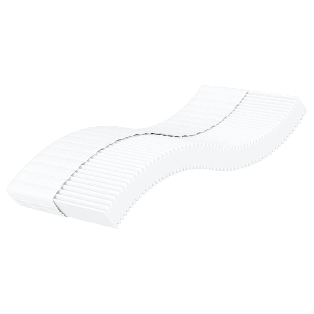 Matelas en mousse blanc 90x210 cm dureté H2 H3 Matelas vidaXL   