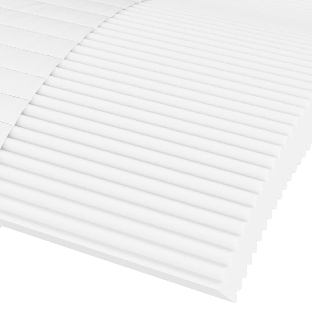 Matelas en mousse blanc 90x210 cm dureté H2 H3 Matelas vidaXL   