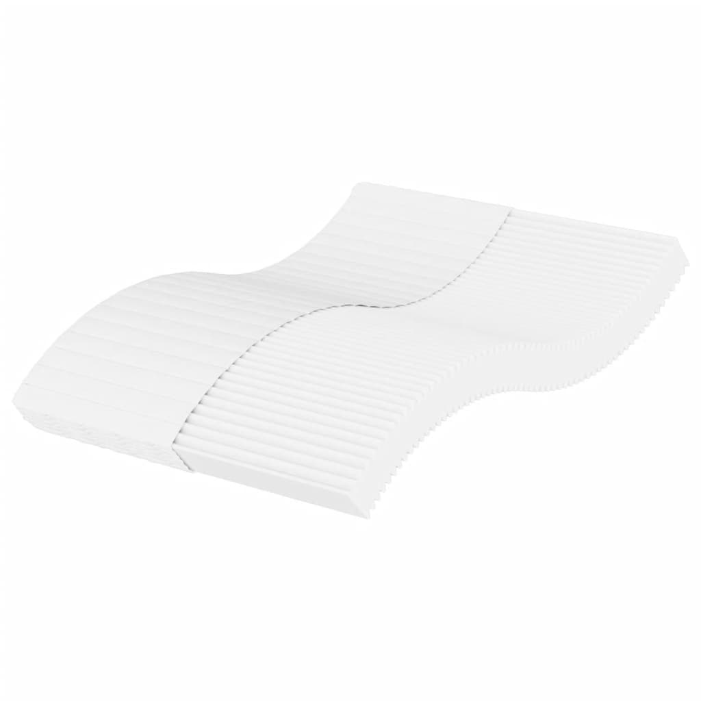 Matelas en mousse blanc 140x210 cm dureté H2 H3 Matelas vidaXL   