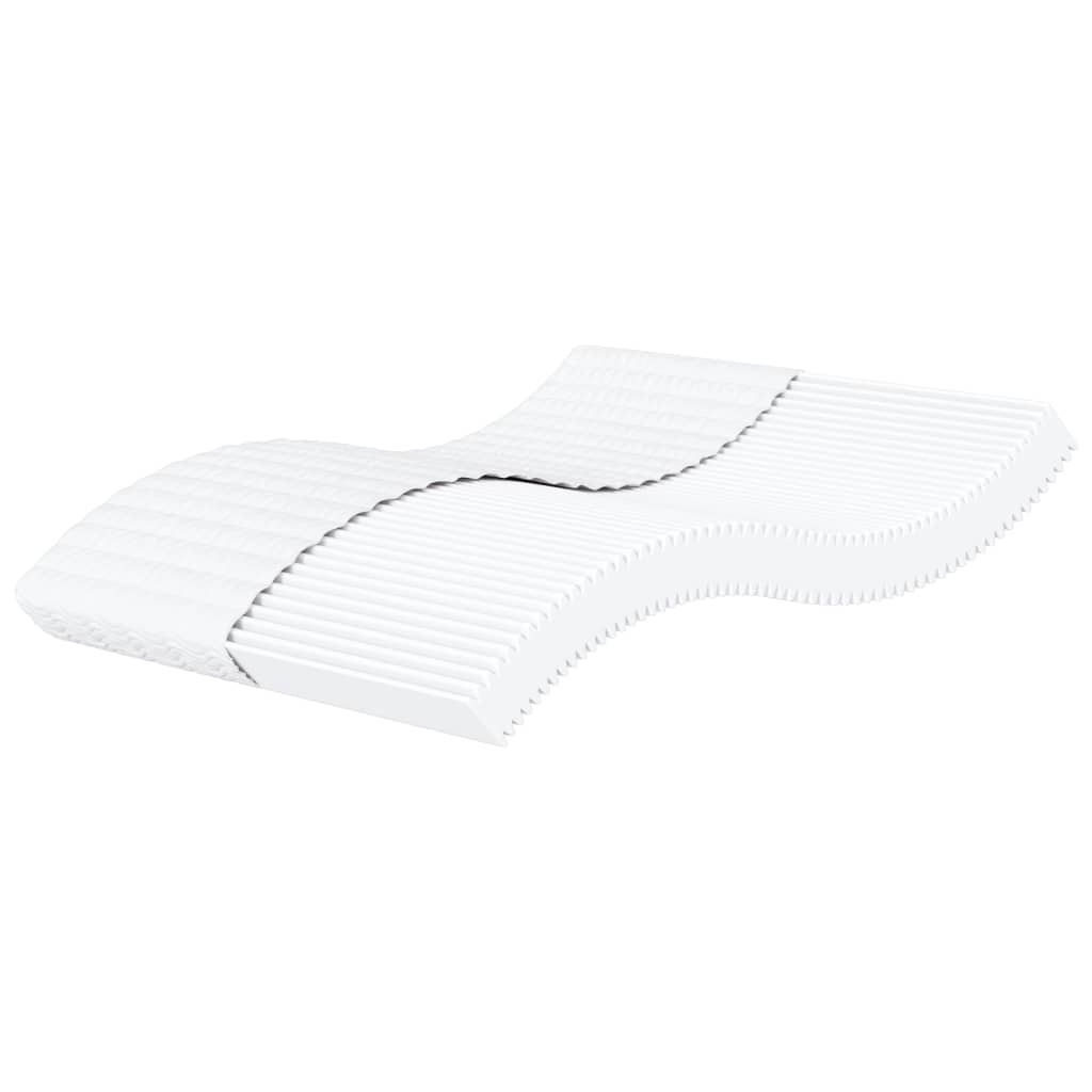 Matelas en mousse blanc 160x220 cm dureté H2 H3 Matelas vidaXL   